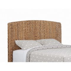Laughton Woven Banana Leaf Eastern King Headboard Amber