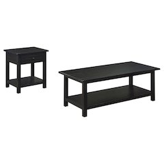 Payne 2-piece Coffee and 1-drawer End Table Set Java