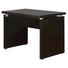 Brown Engineered Wood Writing Desk With Rectangular Shape And Transitional Style