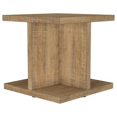 Cortona Square Engineered Wood End Side Table Mango