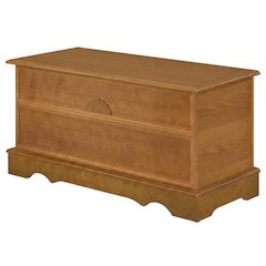 Honey Color Cedar Chest Wooden Storage Trunk Blanket Chest Hope Chest