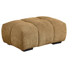 Camacho Rectangular Upholstered Tufted Ottoman Amber