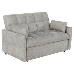 Cotswold Upholstered Convertible Sleeper Sofa Bed Light Grey