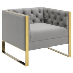 Eastbrook Tufted Back Chair Grey