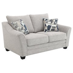 Tomkins Boucle Upholstered Loveseat Light Grey
