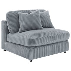Blaine Upholstered Armless Chair Fog