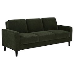 Ruth 77-inch Fabric Upholstered Track Arm Sofa Matcha Green