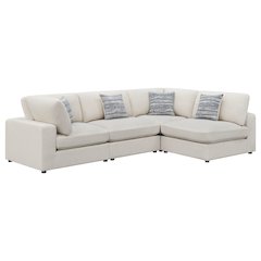 Serene 4-piece Upholstered Modular Sectional Sofa Beige