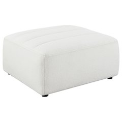 Sunny Square Upholstered Ottoman Natural