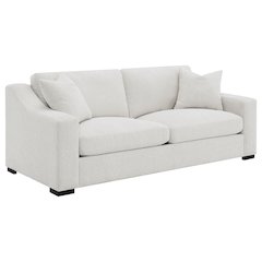Ashlyn Fabric Upholstered Track Arm Sofa Sand