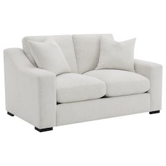 Ashlyn Fabric Upholstered Track Arm Loveseat Sand