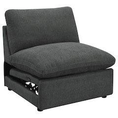 Collins Modular Power Armless Recliner Dark Grey