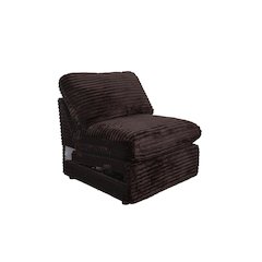 Collins Modular Power Armless Recliner Chocolate Brown