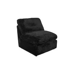 Collins Modular Armless Chair Black
