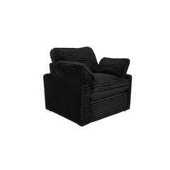Collins Upholstered Power Recliner Chair Black