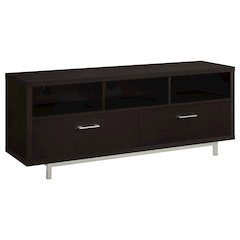 Casey 2-drawer Engineered Wood 60" TV Stand Cappuccino