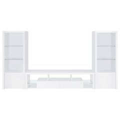 Jude 3-piece 71" TV Entertainment Center White High Gloss