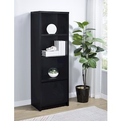 Winfield 3-sheld Media Tower Entertainment Pier Black