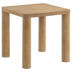 Castlewood Engineered Wood Accent Side End Table Light Oak