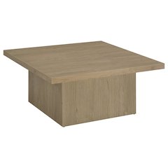 Devar Square Engineered Wood Cocktail Coffee Table Latte