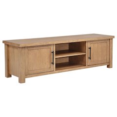 Beasley 2-Door 71-Inch Wood TV Stand Media Console Golden Oak