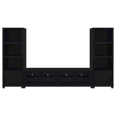 Jupiter 3-piece Entertainment Center 79-inch TV Stand Black