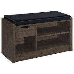 Arrington Storage Bench Smoked Oak