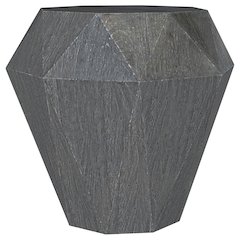 Jacinto Octagonal Solid Mango Wood Side Table Grey