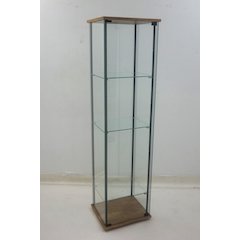 Bellatrix 3-shelf Clear Glass Curio Cabinet Mango