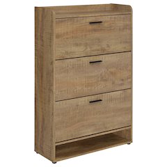 Denia 3-tier Engineered Wood Shoe Cabinet Mango