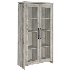 Alejo 2-door Engineered Wood Tall Cabinet Grey Driftwood