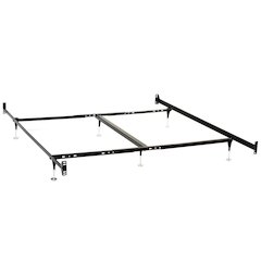 Esme California King Bed Frame Black (Headboard & Footboard)