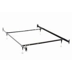 Esme Twin or Full Bed Frame Black (Headboard & Footboard)