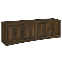 TV stand, 4 doors, engineered wood construction, transitional style