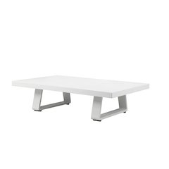 Air Coffee Table White In Aluminum
