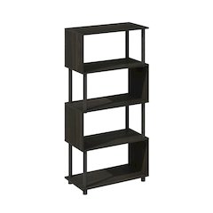Wooden Bookcase with Open Shelving for Storage and Display