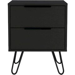 Augusta 2 Nightstand Black MDF