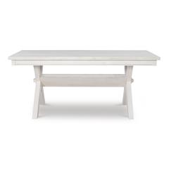 Turino Distressed White Dining Table