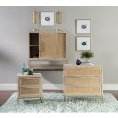 Janie Rattan Cabinet Two Drawers