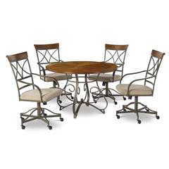 Hamilton 5pc Swivel Dining Set