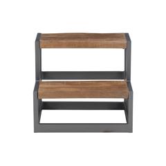 Blythe Wood And Metal Bed Steps Gunmetal