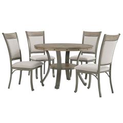 Franklin -45 inch Round Dining Table Pewter