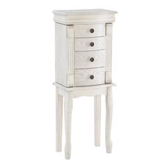 Louis Philippe Jewelry Armoire  Off White