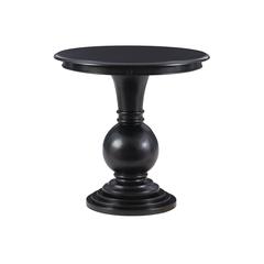 Adeline Round Accent Table Black
