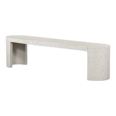 Gray Indoor and Outdoor Bench, Solid Greystone Entryway Bench