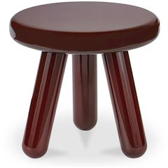 Joy Accent Table Deep Red Lacquer
