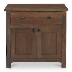 Gene Charging Nightstand Dark Brown