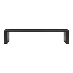 Post Large Dining Bench Black
