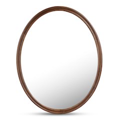 Alcott Oval Mirror Walnut