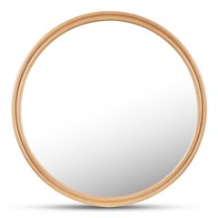 Alcott Large Round Mirror Oak